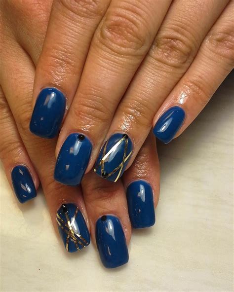 blue manicure ideas